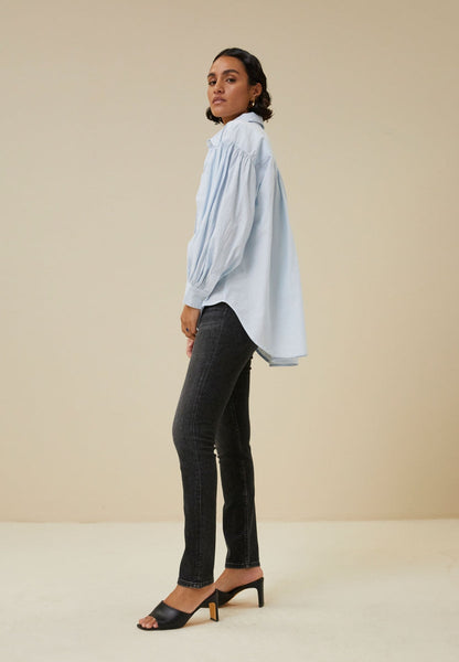 blouse sarah chambray | bleu clair