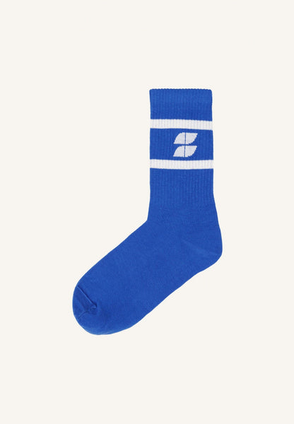 chaussettes à logo | bleu roi